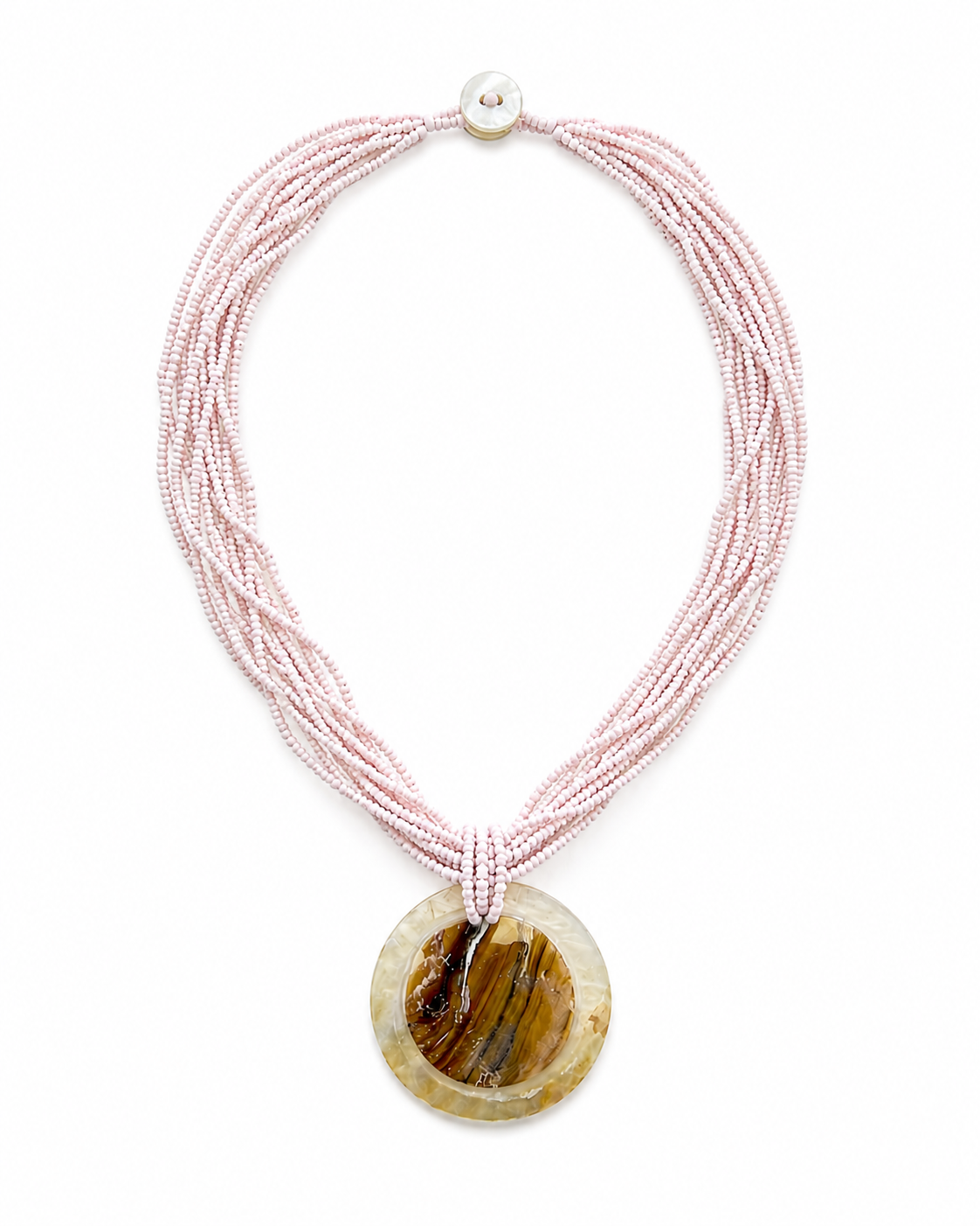 Zola Necklace - Baby Pink