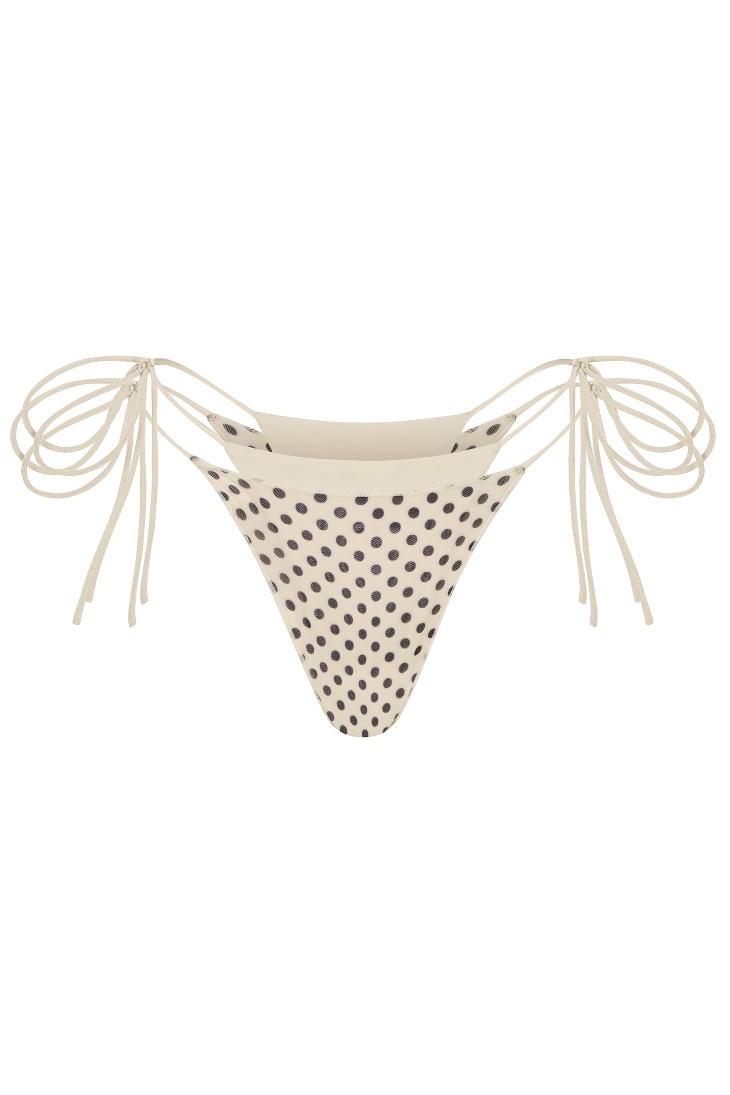 Midnight Tie Bottom - Polka