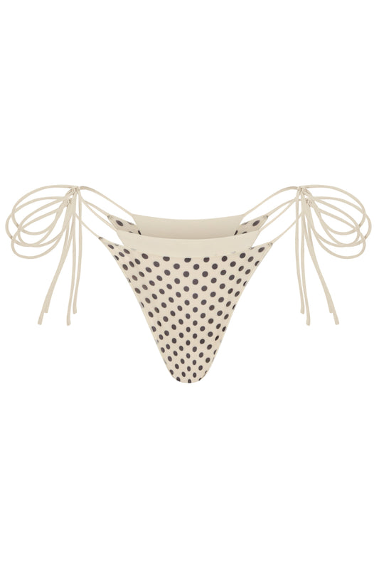 Midnight Tie Bottom - Polka