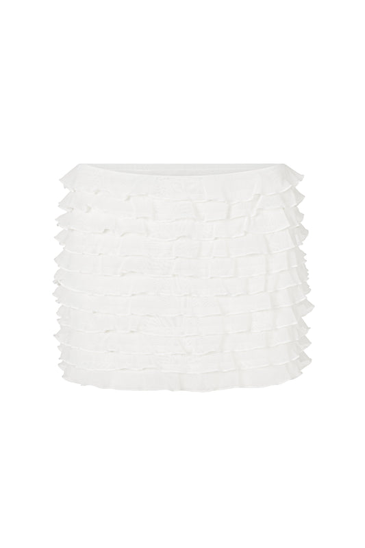 Luani Mini Skirt - Cotton Cloud