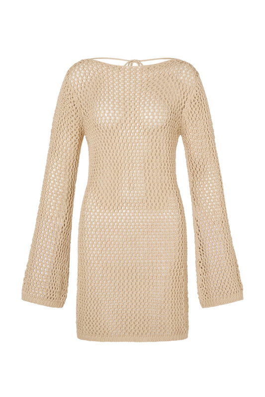 Maluku Short Dress - Cream