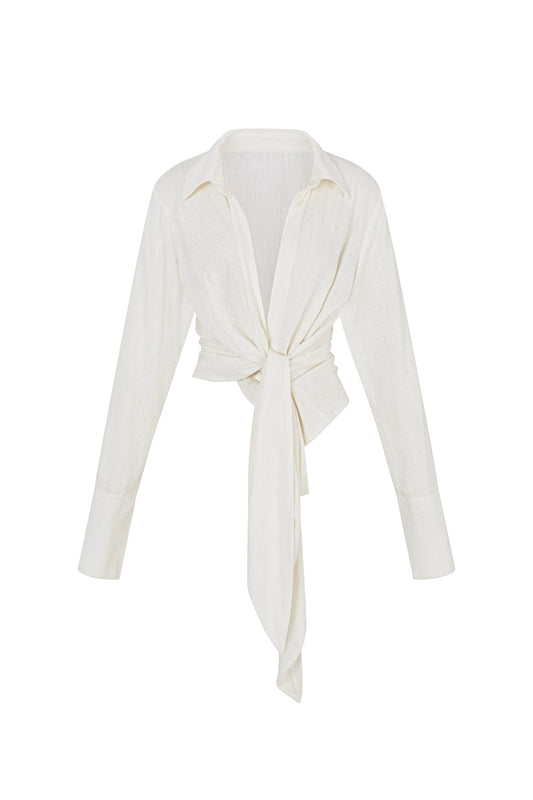 Bahia Blouse - Linen Off White