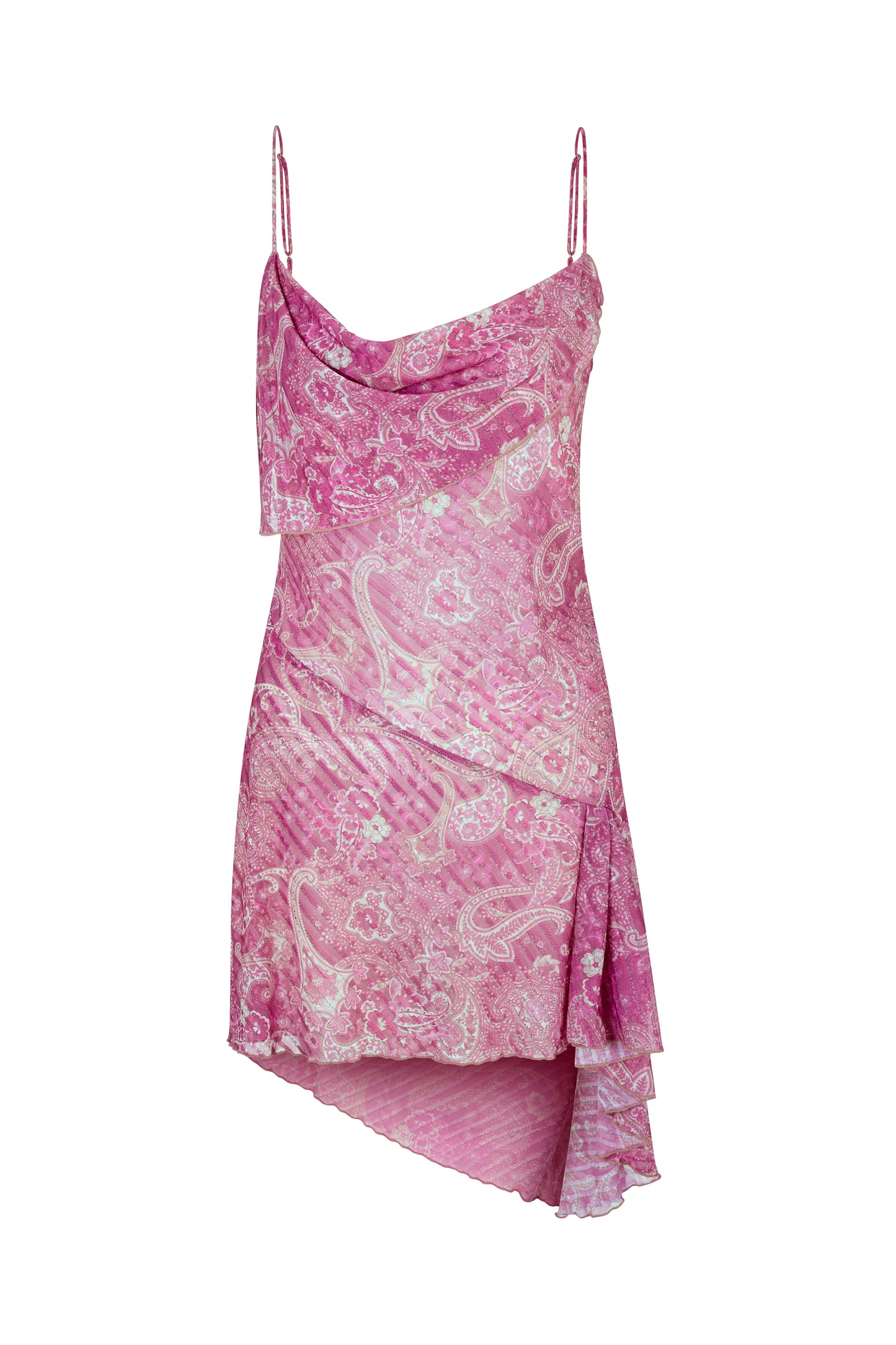 Cinta Midi Slip Dress - Peony