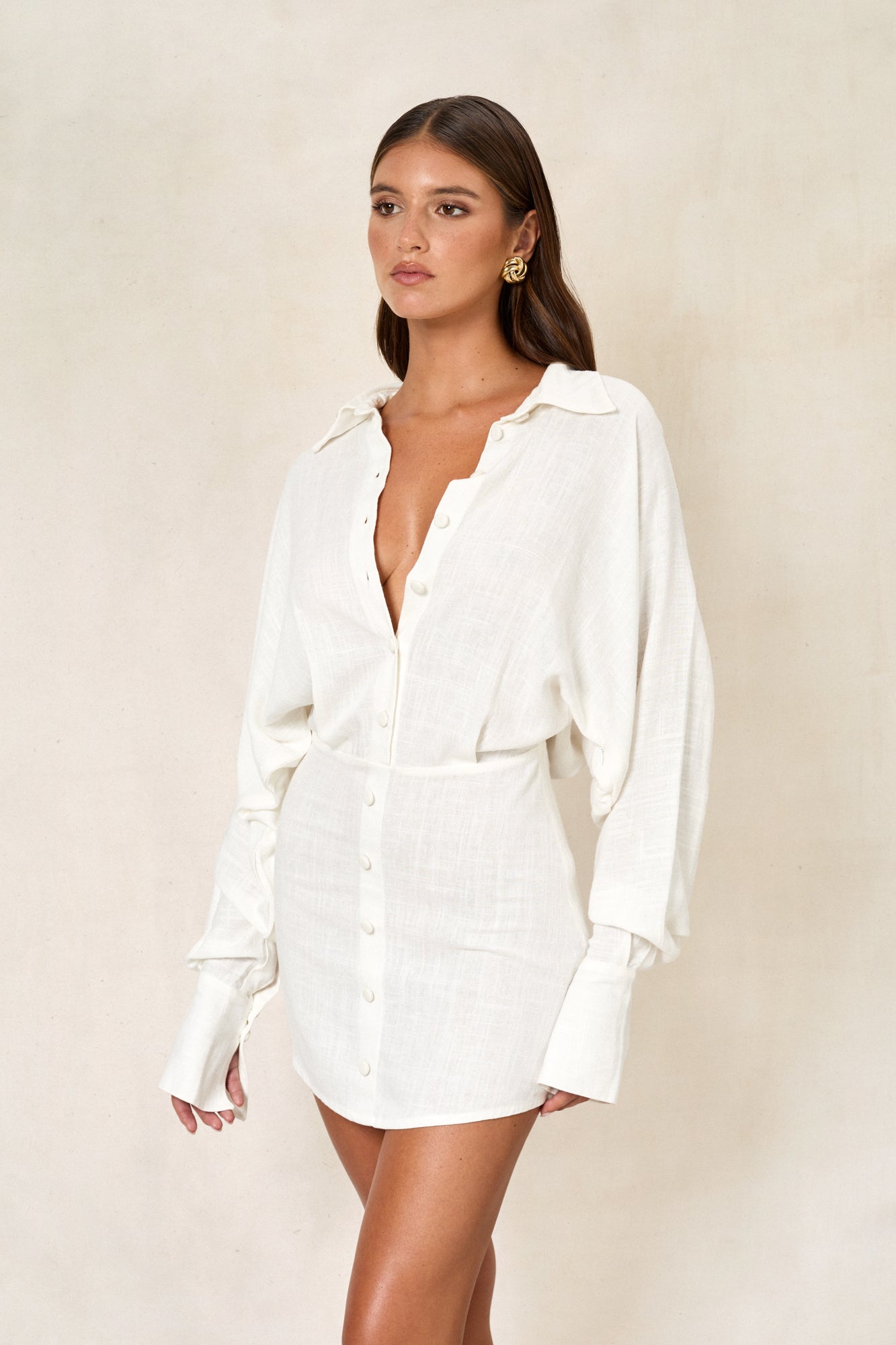 Tembi Midi Dress - Linen