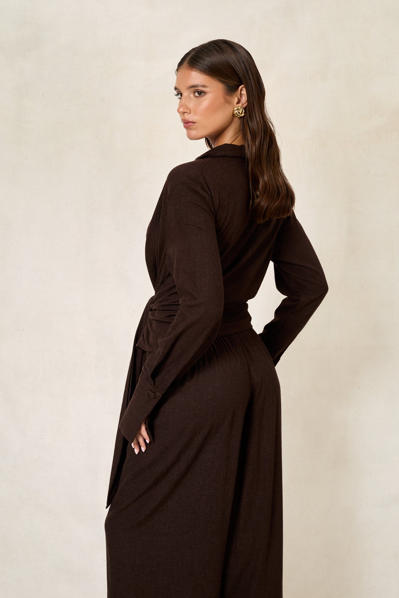 Bahia Blouse - Linen Cacao