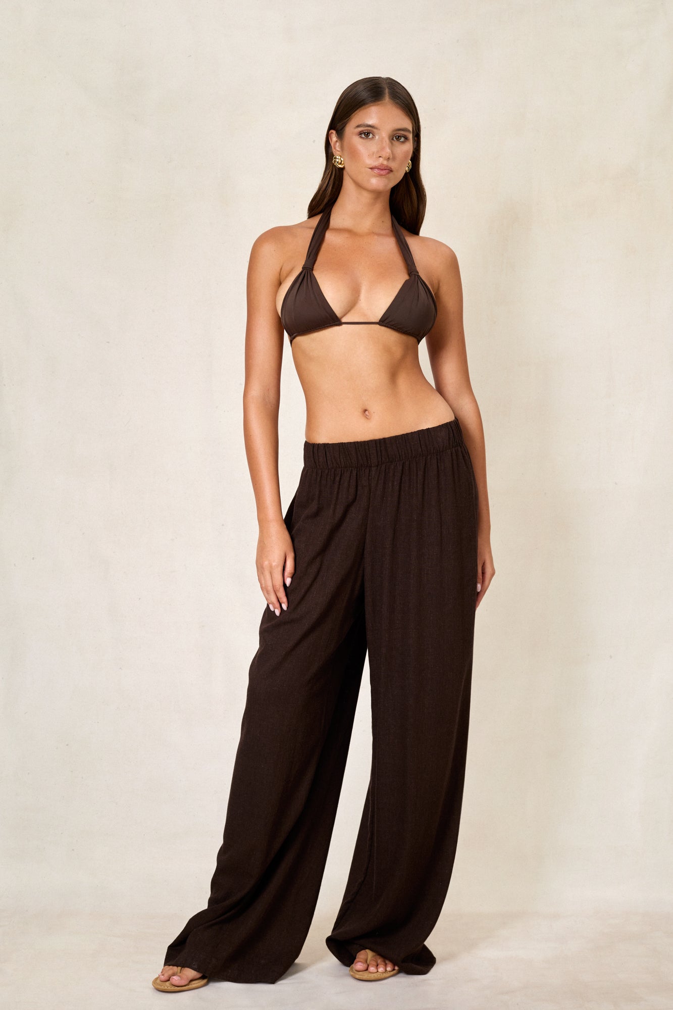 Laya Pant - Linen Cacao