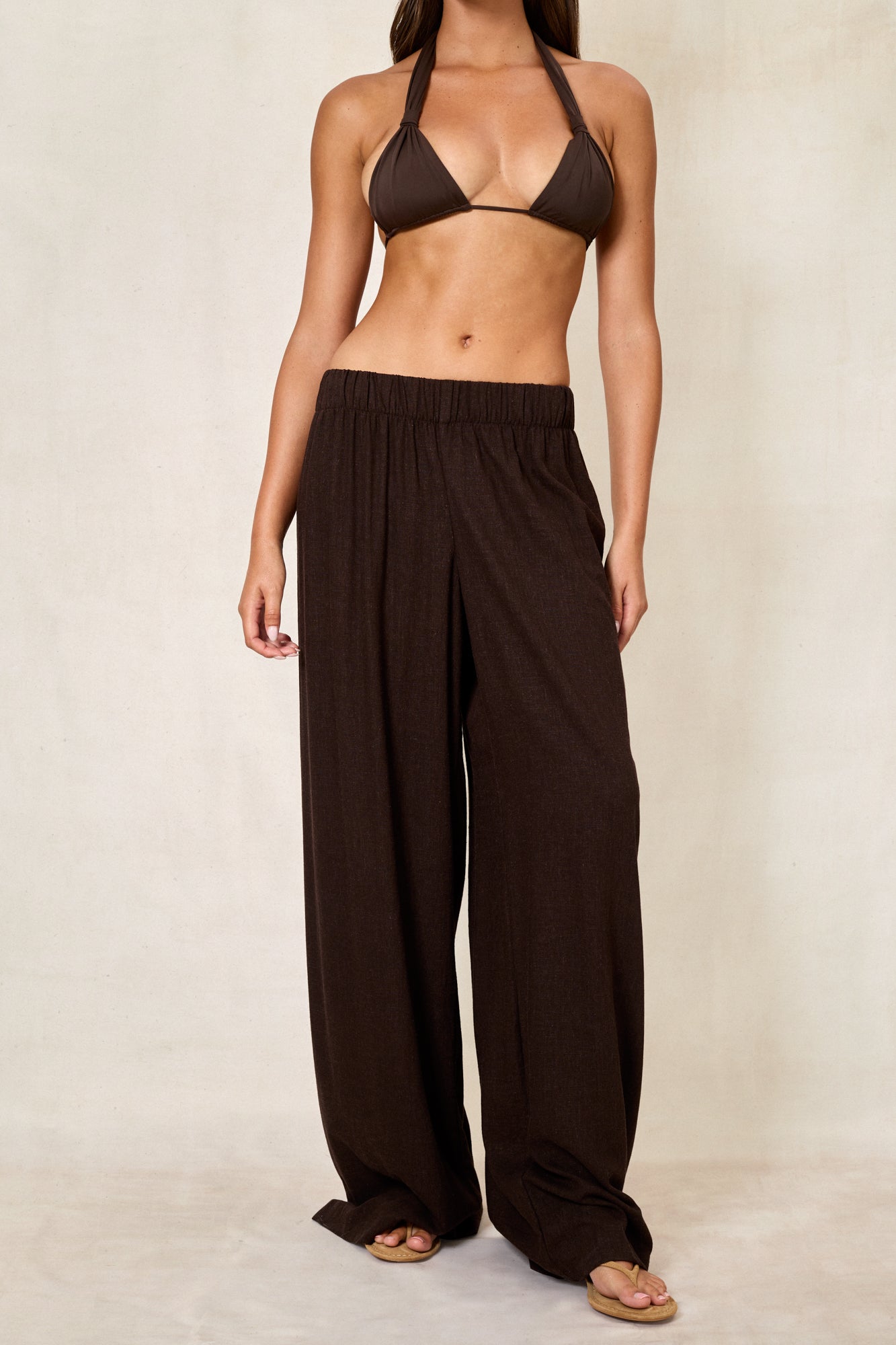 Laya Pant - Linen Cacao