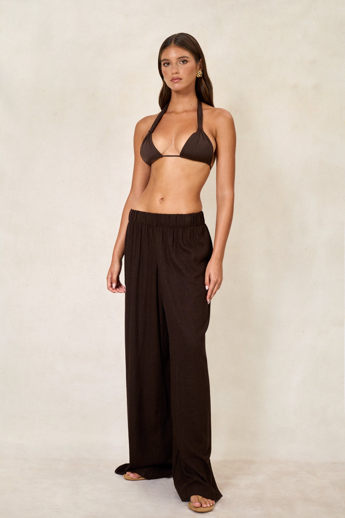 Laya Pant - Linen Cacao