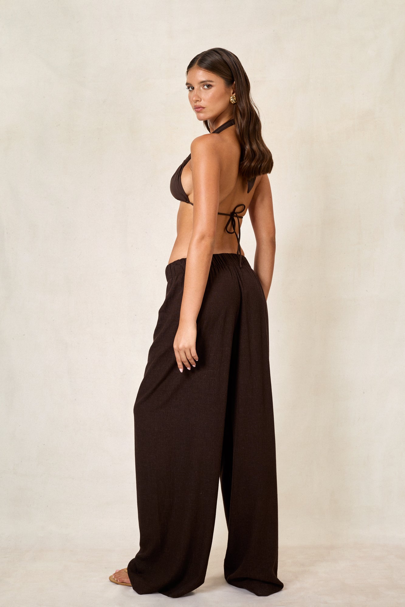 Laya Pant - Linen Cacao