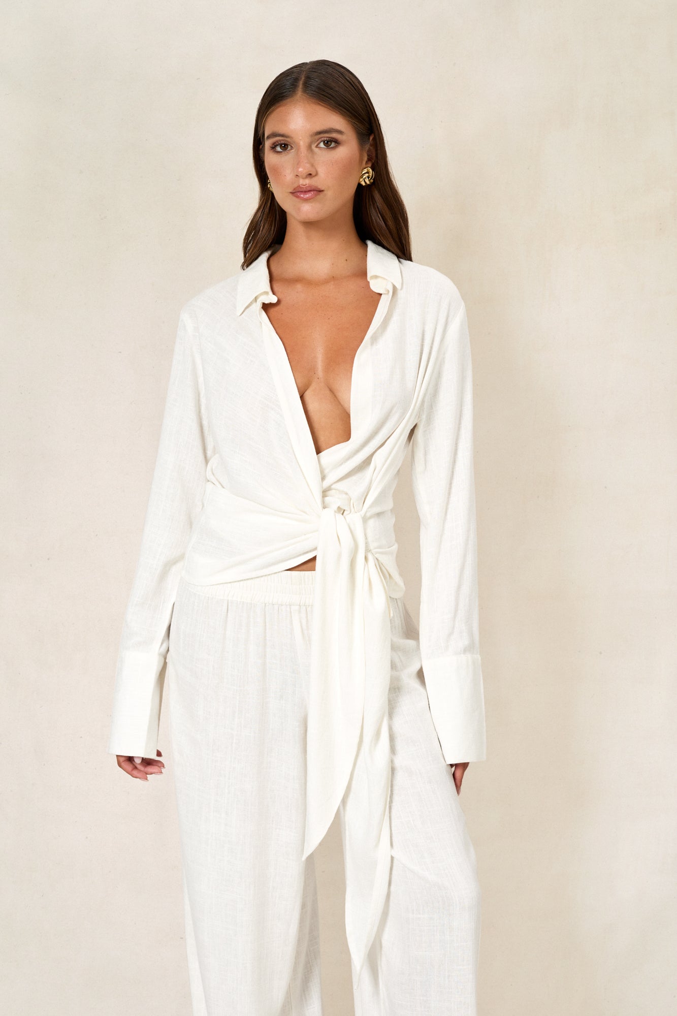 Bahia Blouse - Linen Off White