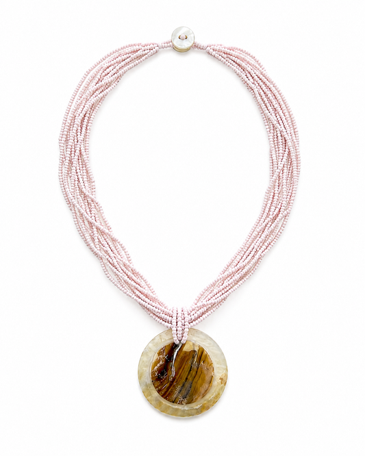Zola Necklace - Baby Pink