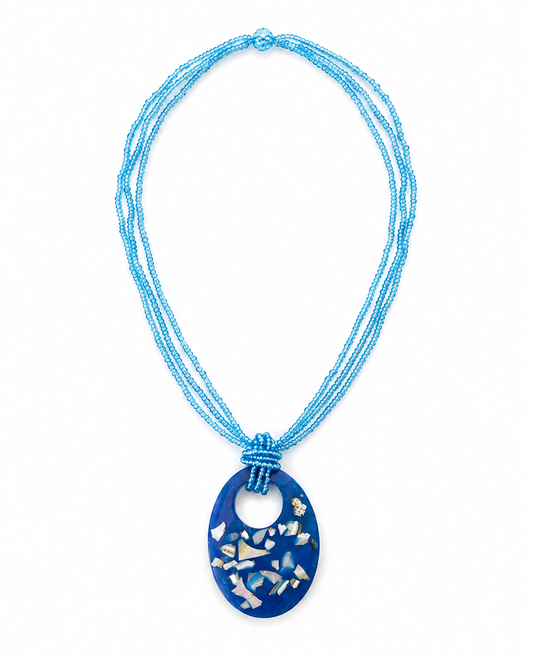 Zoya Necklace - Marine Blue