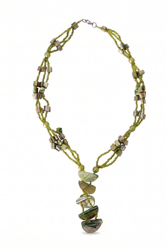 Nima Necklace - Olive