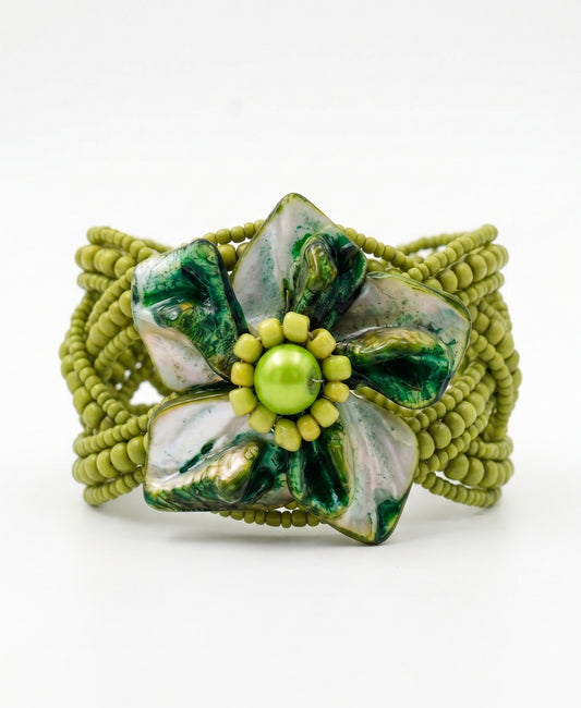 Asha Bracelet - Olive