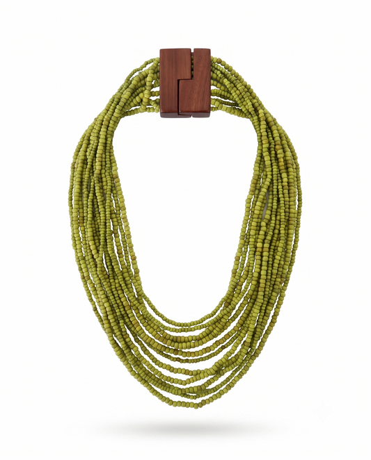Zuri Necklace - Olive