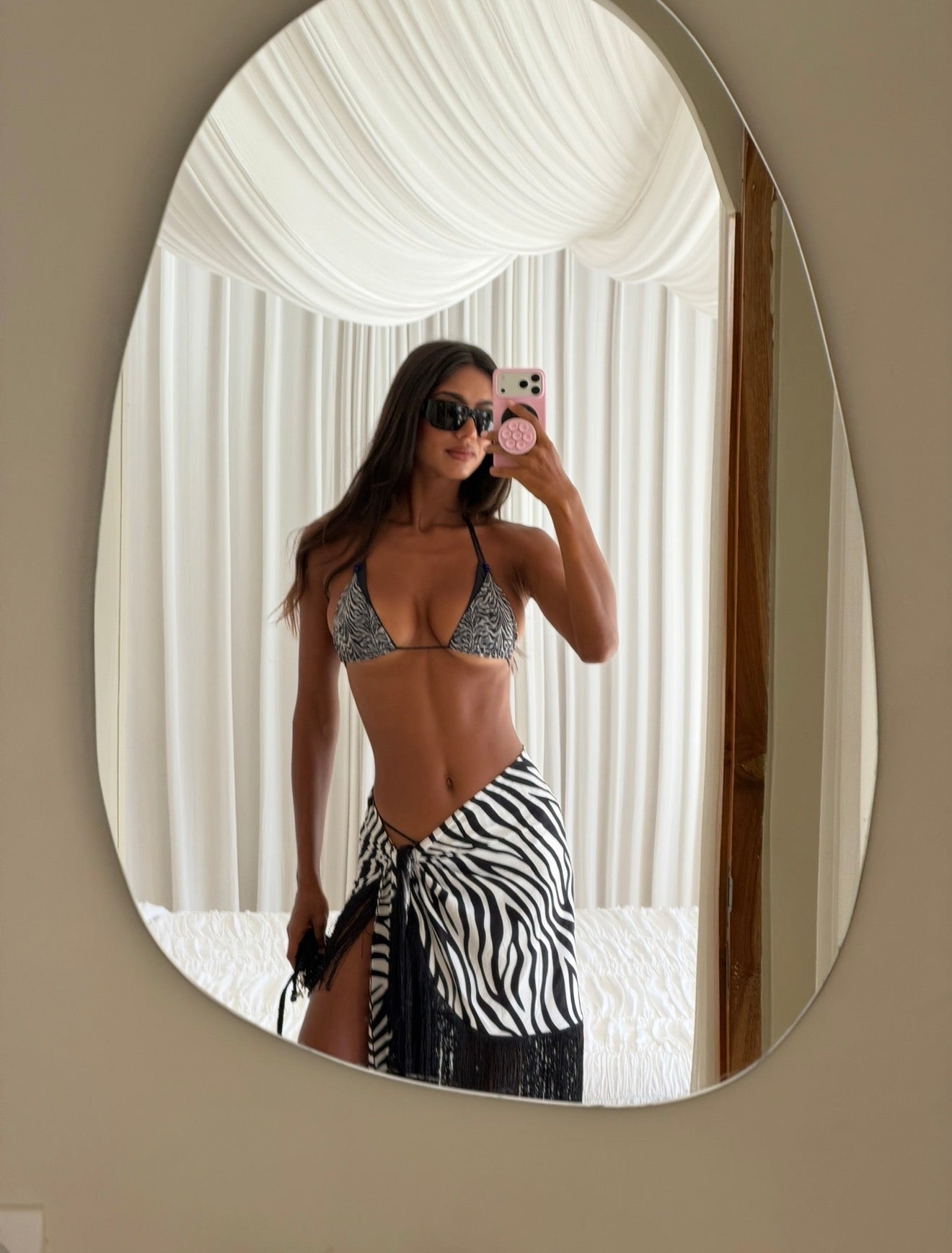 Sume Skirt - Zebra Fringe
