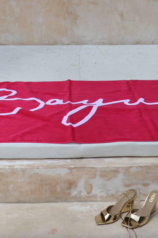 Bayu Towel - Pink Terry