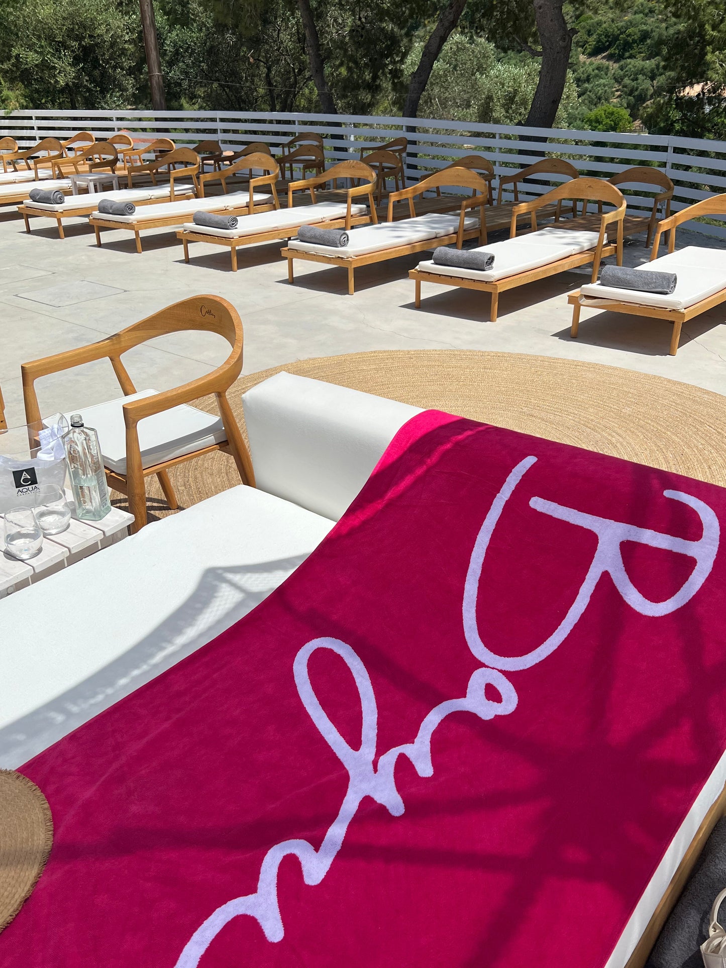 Bayu Towel - Pink Terry