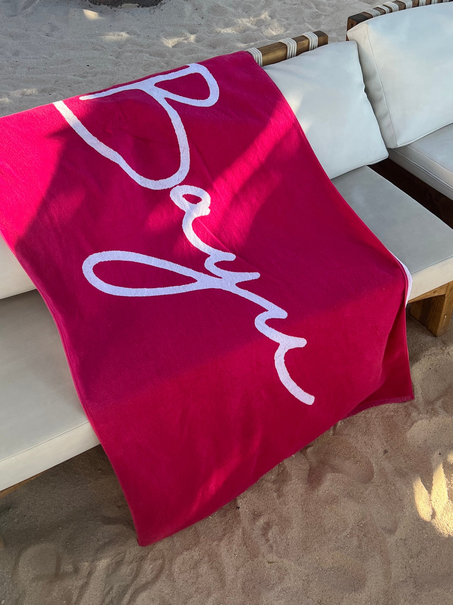 Bayu Towel - Pink Terry